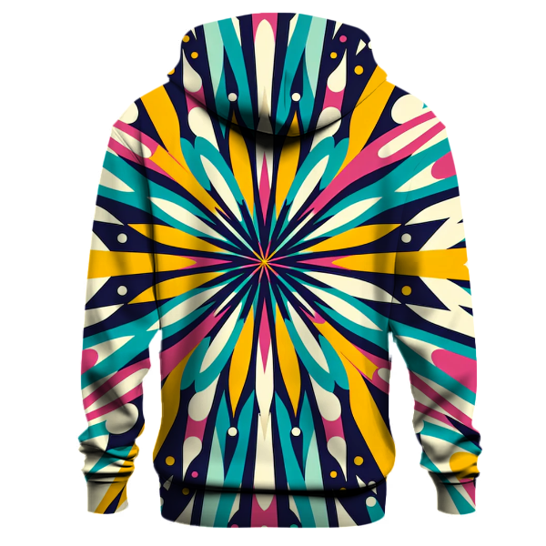 Groovy Starburst Design Hoodie