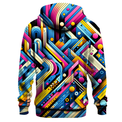 Cascading Geometric Shapes Hoodie