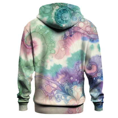 Whimsical Fairy Garden Tie-dye Hoodie