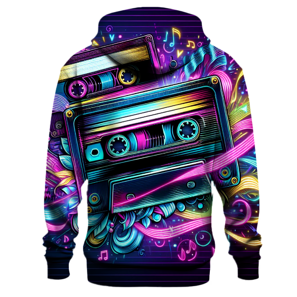 Neon Cassette Wave Hoodie