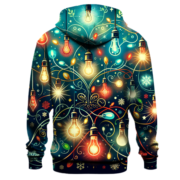 Merry and Bright Christmas Lights Hoodie