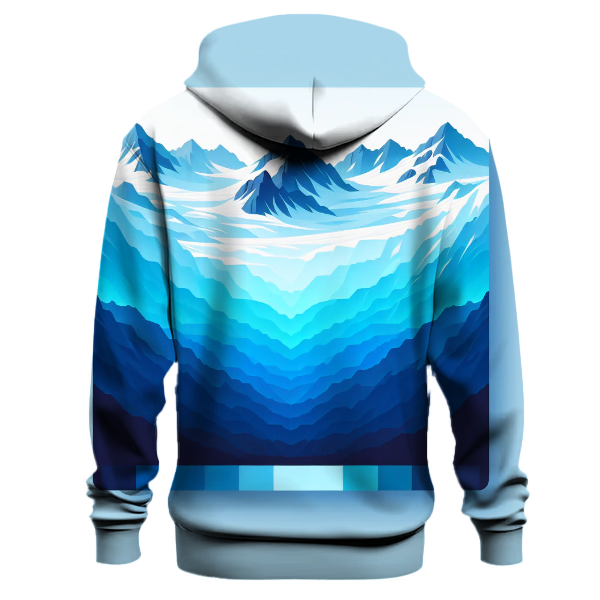 Frozen Glacier Splash Hoodie