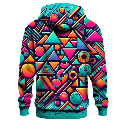 Vibrant Geometric Splash Hoodie