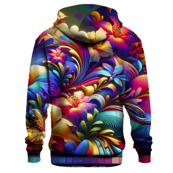 Electric Floral Explosion Hoodie