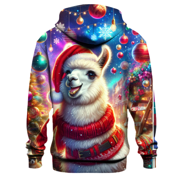 Christmas Llama Party Hoodie