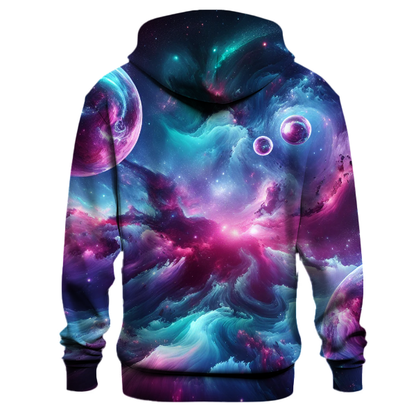 Cosmic Neon Odyssey Hoodie