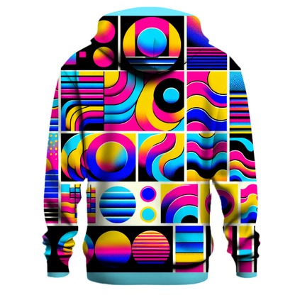 Groovy 80s Patterns Hoodie