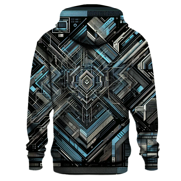 Futuristic Cyber Circuitry Hoodie