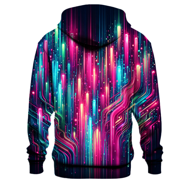 Cascading Neon Lights Hoodie