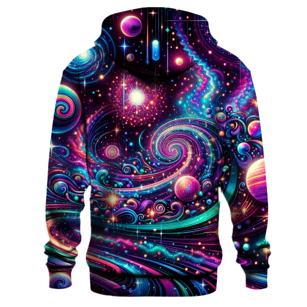 Neon Glow Galaxy Hoodie