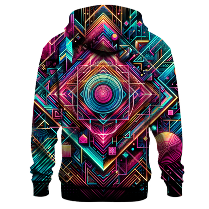 Neon Fusion Design Hoodie Pullover Hoodies