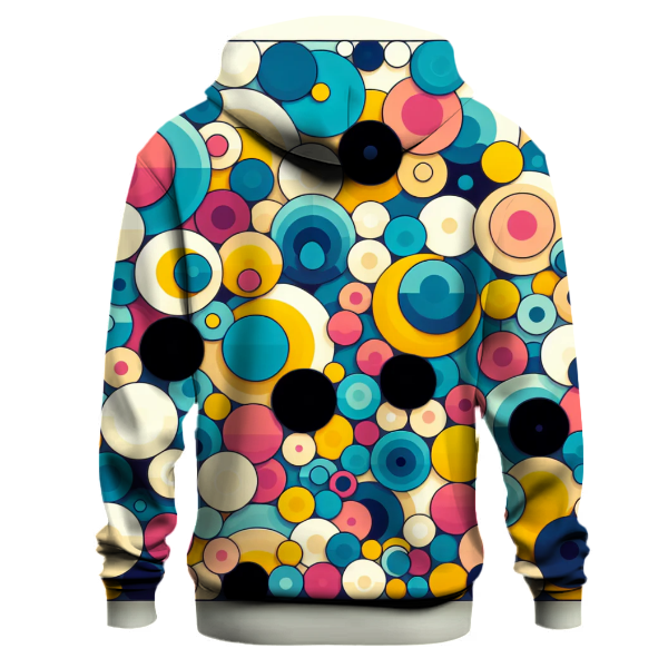 Funky Retro Circles Hoodie Hoodie Designs