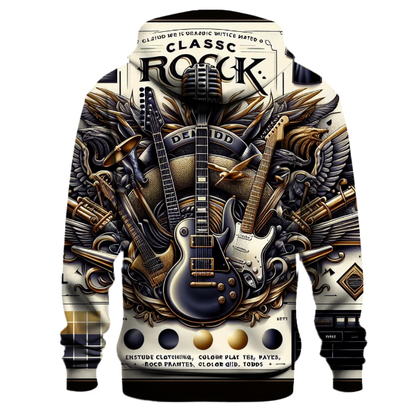 Classic Rock Band Icons Hoodie