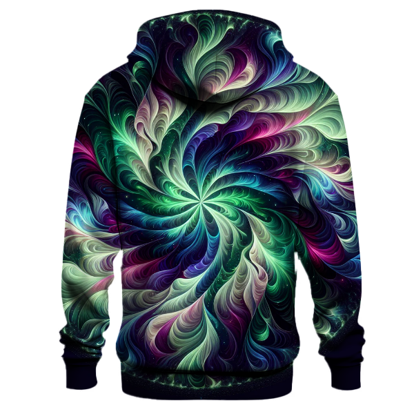 Mystical Aurora Tie-dye Design Hoodie