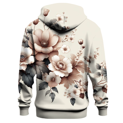 Elegant Floral Symphony Hoodie