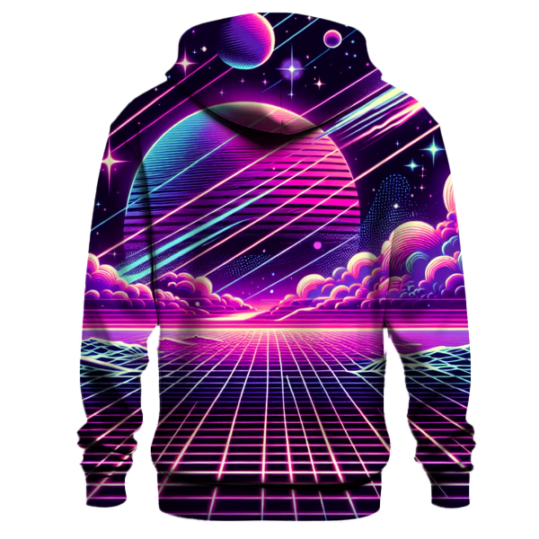 Cosmic Synthwave Voyage Hoodie