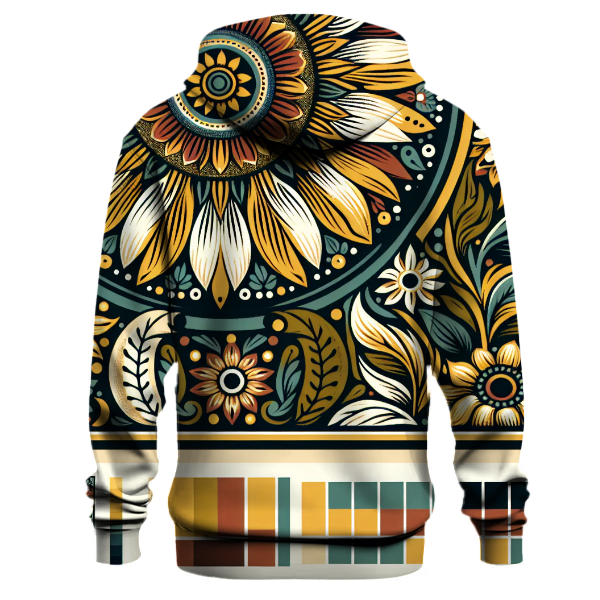 Rustic Sunflower Symphony Hoodie