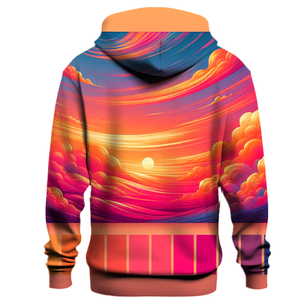 Vibrant Sunset Aura Hoodie