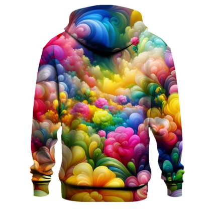 Funky Floral Tie-Dye Hoodie