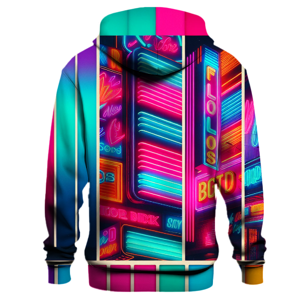 Neon Light Stripes Hoodie