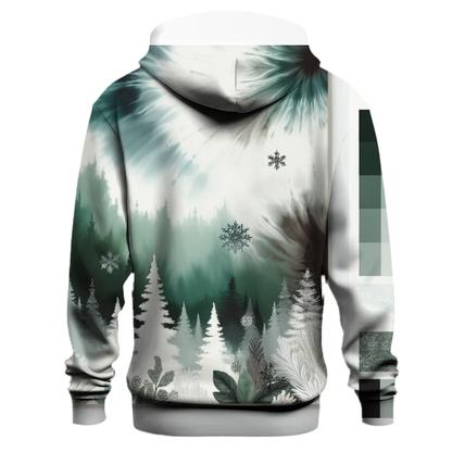 Frosted Pine Tie-dye Design Hoodie