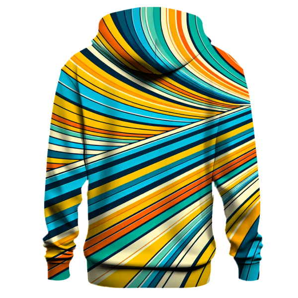 Bold Retro Stripes Hoodie