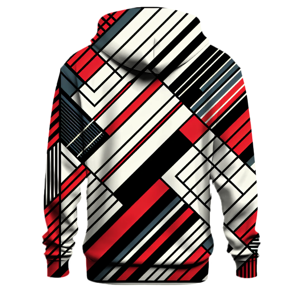 Bold Geometric Lines Hoodie