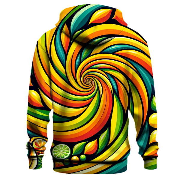 Citrus Burst Swirl Hoodie