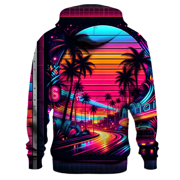 Vintage Miami Nights Hoodie