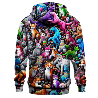 Pixelated Party Animals Hoodie