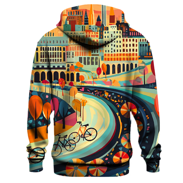 Biking Through the City Hoodie