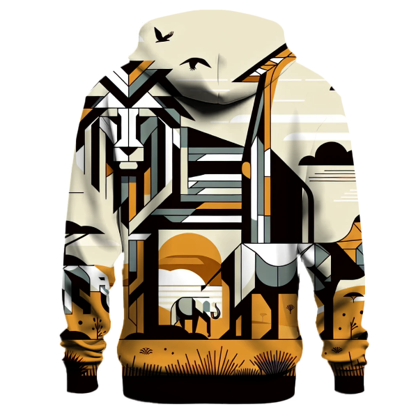 Geometric Safari Adventure Hoodie