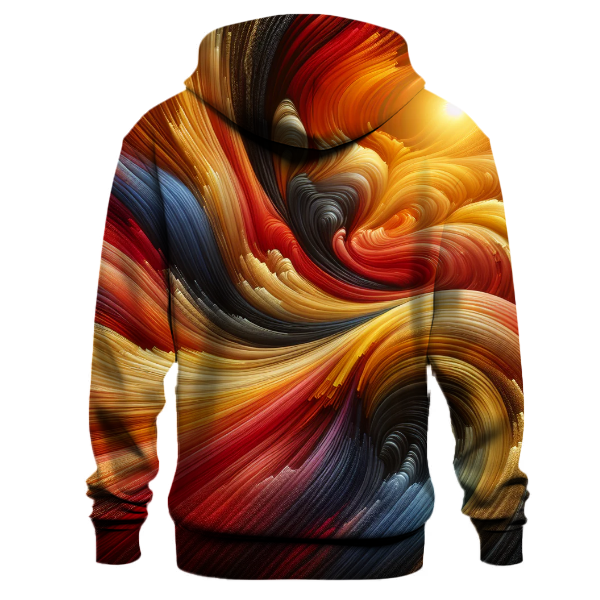 Crimson Cascade Tide Hoodie