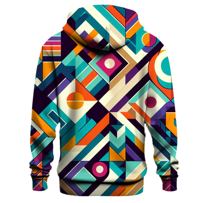 Funky Geometric Design Hoodie