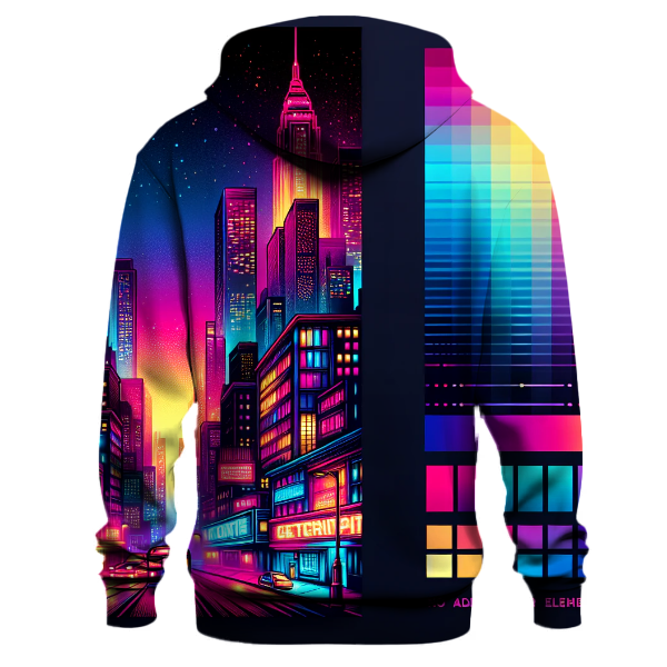 Urban Neon Gradient Hoodie Lightweight Hoodies