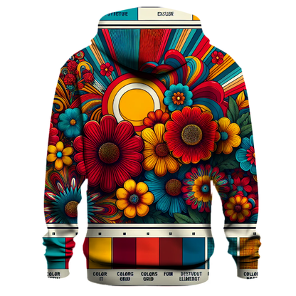 Dynamic Floral Explosion Hoodie