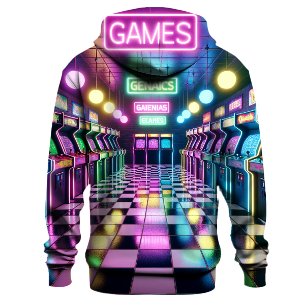 Retro Neon Arcade Hoodie