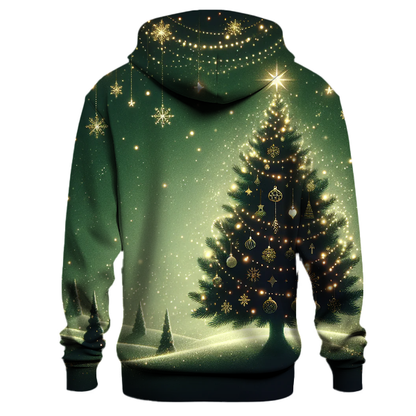 Christmas Tree Silhouette Scene Hoodie