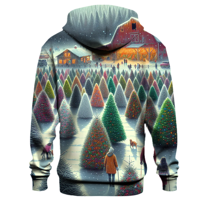 Whimsical Christmas Tree Farm Hoodie