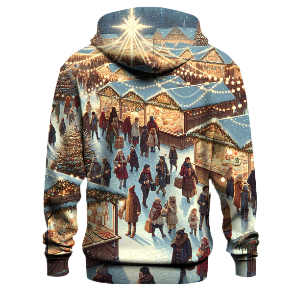 Snowy Christmas Market Hoodie