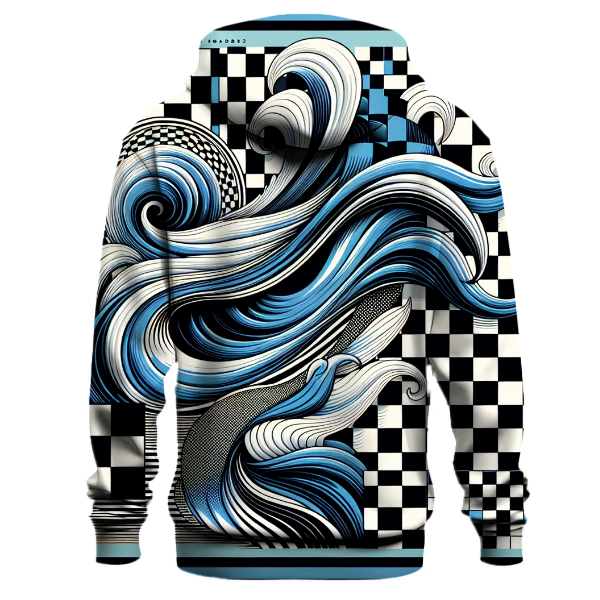 Classic Checkerboard Waves Hoodie