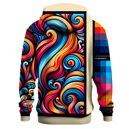 Funky Tie Dye Waves Hoodie