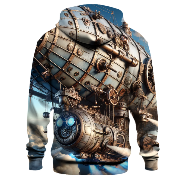 Steampunk Airship Voyage Hoodie