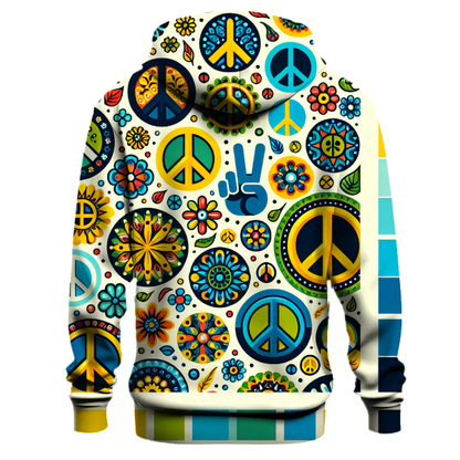 Retro Peace Signs Hoodie