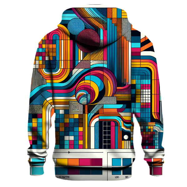 Funky Retro Grid Hoodie