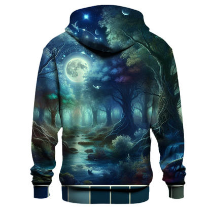 Mystic Moonlit Forest Hoodie