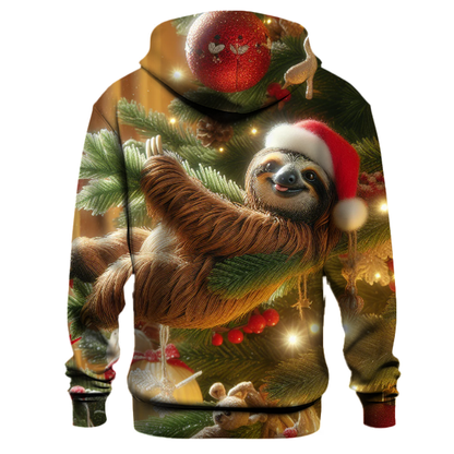 Christmas Sloth Chill Out Hoodie