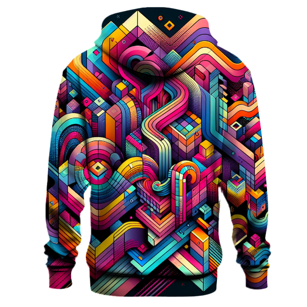 Neon Spectrum Design Hoodie Designer Hoodies