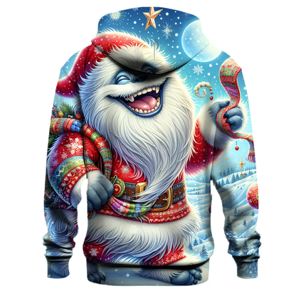 Happy Holidays Yeti Style Hoodie