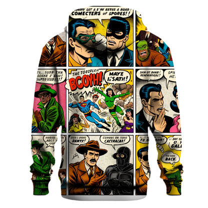 Vintage Comic Strips Hoodie